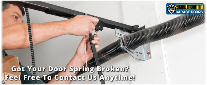 Broken Garage Door Spring Signal Mountain TN